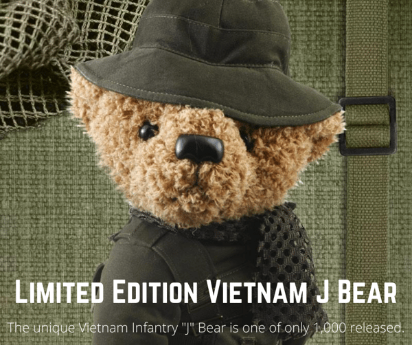 The unique Vietnam Infantry _J_ Bear is one of only 1,000 released.