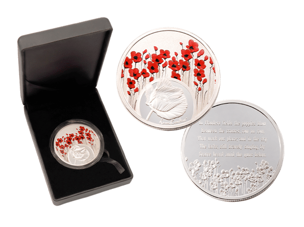 Remembrance Day Limited Edition Poppy Mpressions Medallion