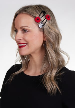 Remembrance Day Hair Clip