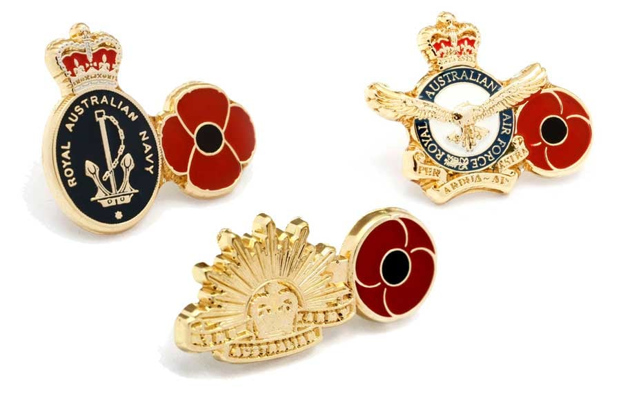Air-Force-Navy-Army-Poppy-Lapel-Pins