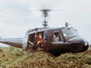 Vietnam War - Santa Claus pays a surprise visit.