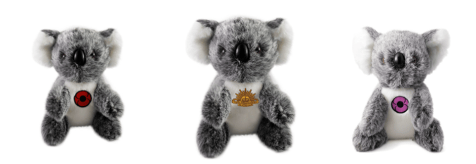 military inspired koala bears