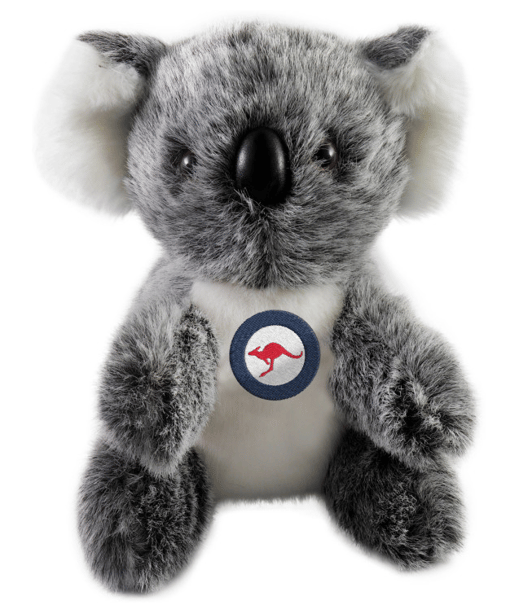 A stuffed animal koala bear
Description automatically generated