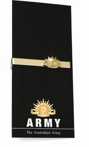 Army Tie Bar On Card