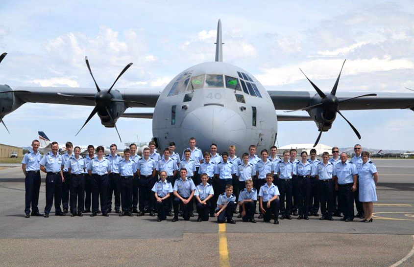 C-130 J Royal Australian Air Force Hercules and Air Force Cadets