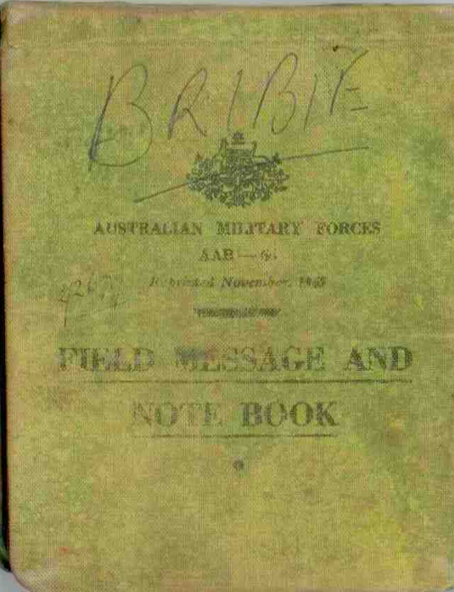 Field Message and Note Book - Bribie