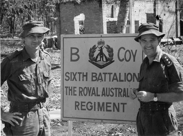 Image: Maj. Ian Mackay (left), B Coy 6RAR Vietnam