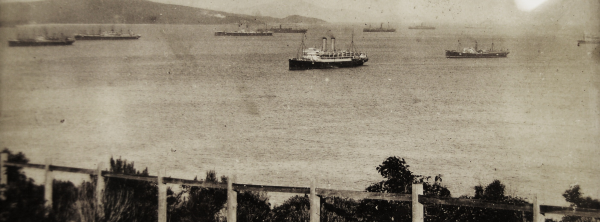 The Albany Convoy in harbour, 1914.